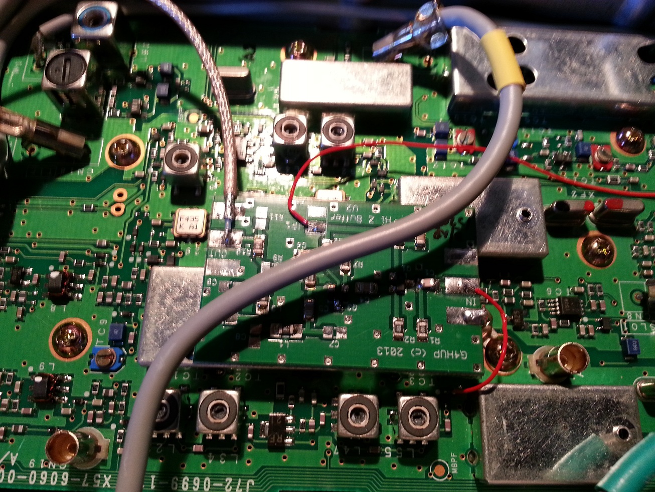 PAT-V location in VHF/UHF board.  Input pick-up point is at input to mixer.